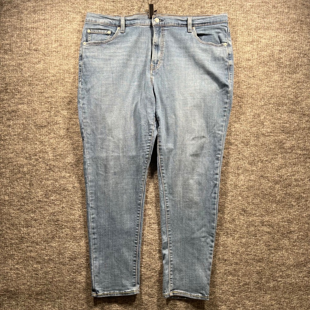 Levis 721 High Rise Skinny Jeans Womens 20W Blue Denim Waterless 83368-0044